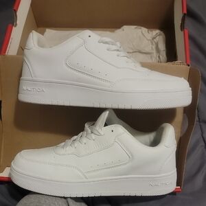 Nautica Men's Classic White Sneakers
